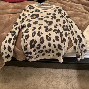 Loft Leopard Jacquard Sweater